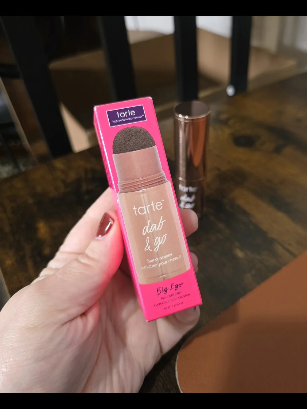 LIGHT BROWN-- tarte Dab & Go Hair Concealer Stick
